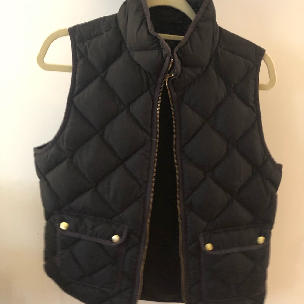 J crew black vest